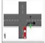 Gráfico de cruce peatonal
